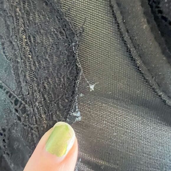 Black Lace Corset Bustier Boning Shein Women's Size M - Picture 7 of 7